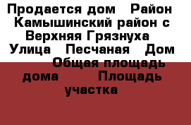 Продается дом › Район ­ Камышинский район,с. Верхняя Грязнуха › Улица ­ Песчаная › Дом ­ 15 › Общая площадь дома ­ 58 › Площадь участка ­ 10 › Цена ­ 280 000 - Волгоградская обл. Недвижимость » Дома, коттеджи, дачи продажа   . Волгоградская обл.